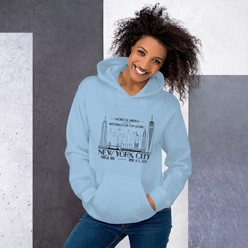 Nationals for Top Choirs, April 4-5, 2024 | Carnegie Hall | Unisex Hoodie