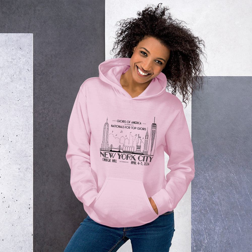 Nationals for Top Choirs, April 4-5, 2024 | Carnegie Hall | Unisex Hoodie