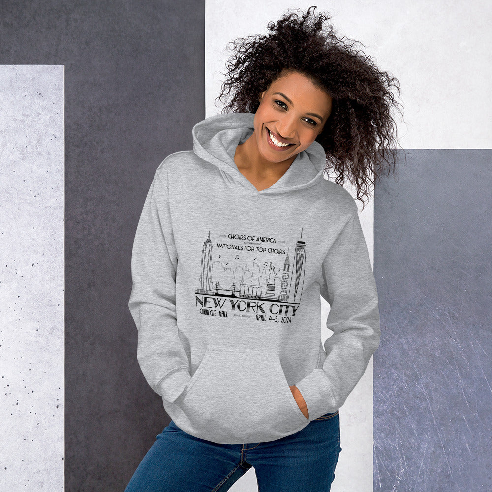 Nationals for Top Choirs, April 4-5, 2024 | Carnegie Hall | Unisex Hoodie