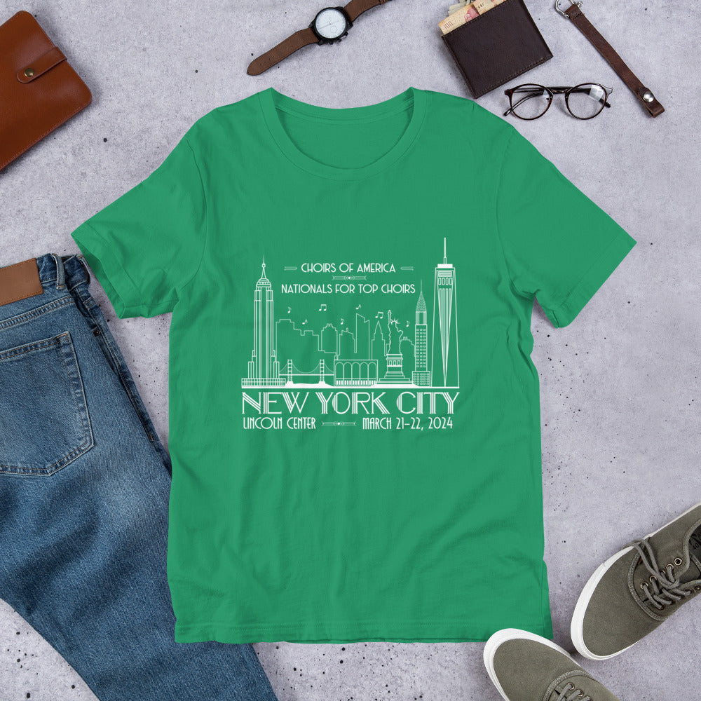 Nationals for Top Choirs, March 21-22, 2024 | Lincoln Center | Unisex t-shirt