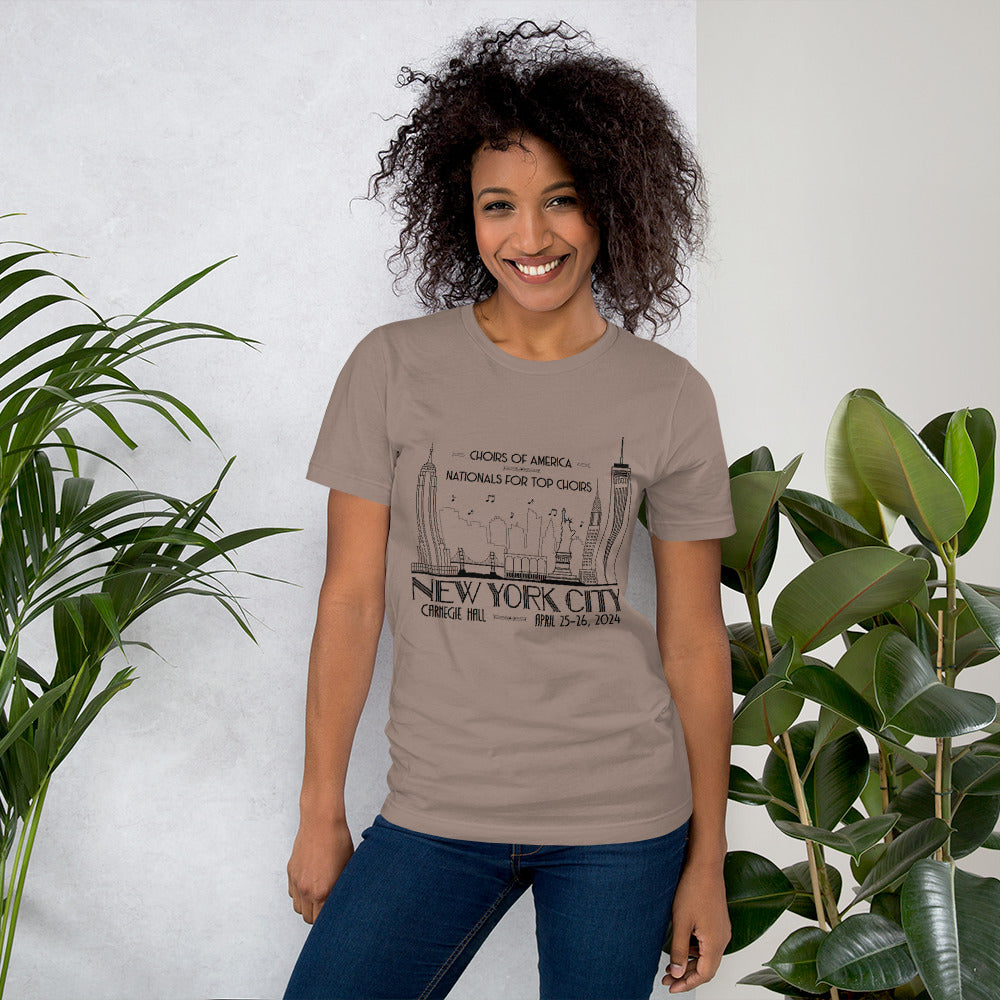 Nationals for Top Choirs, April 25-26, 2024 | Carnegie Hall | Unisex t-shirt