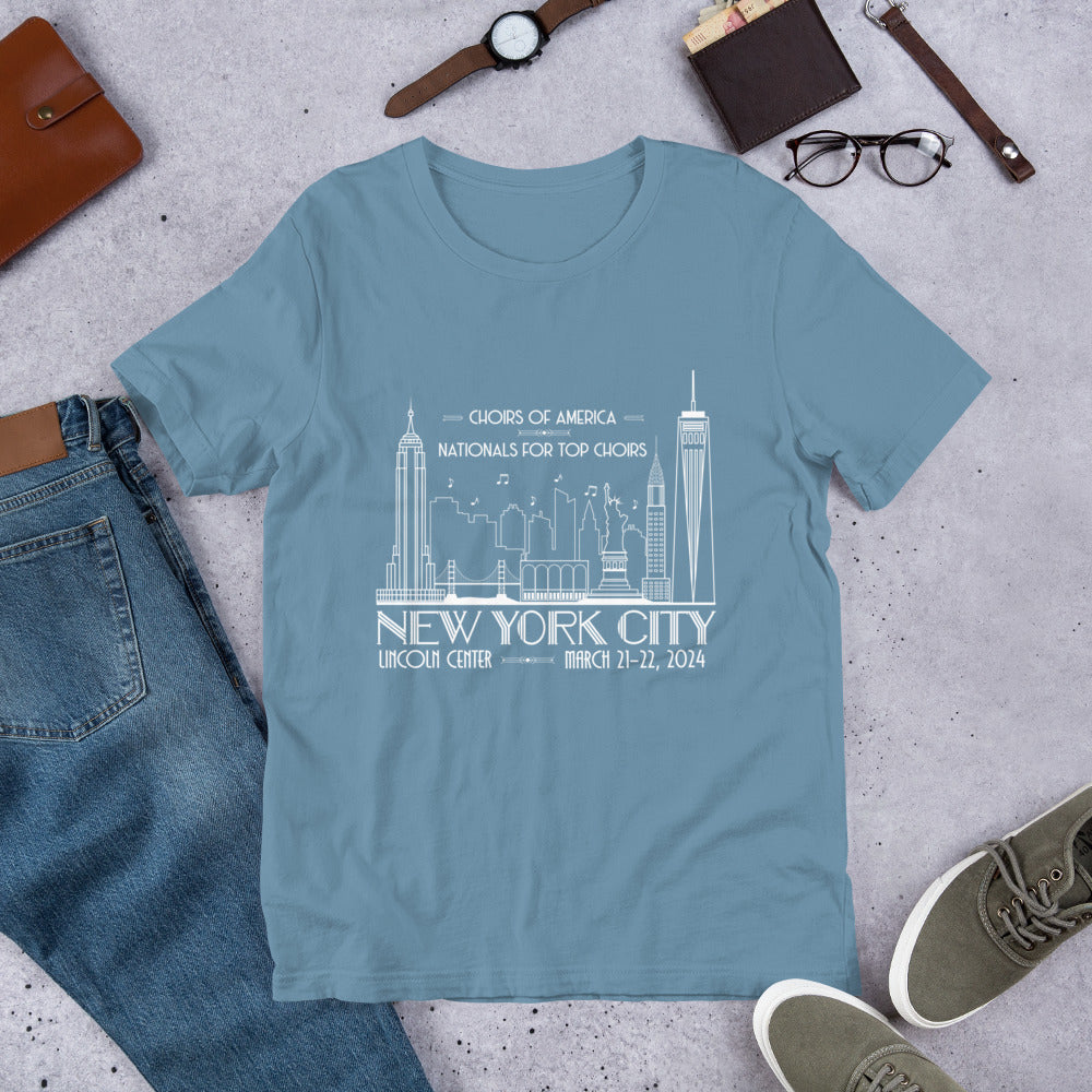 Nationals for Top Choirs, March 21-22, 2024 | Lincoln Center | Unisex t-shirt