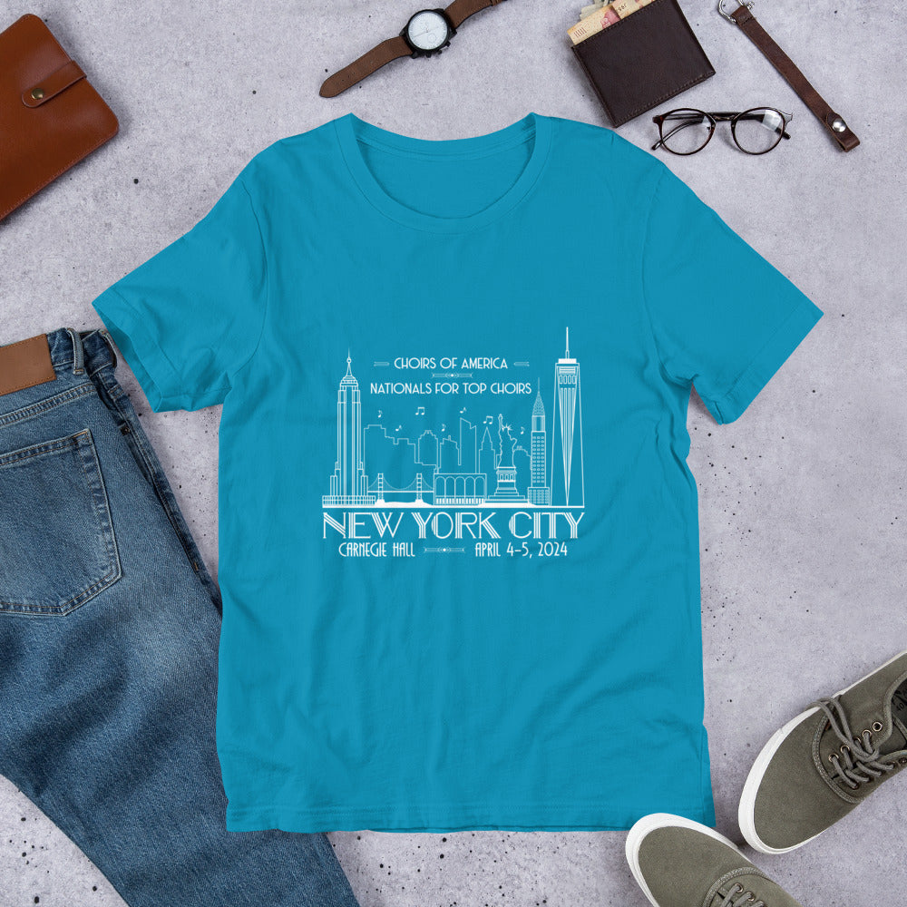 Nationals for Top Choirs, April 4-5, 2024 | Carnegie Hall | Unisex t-shirt