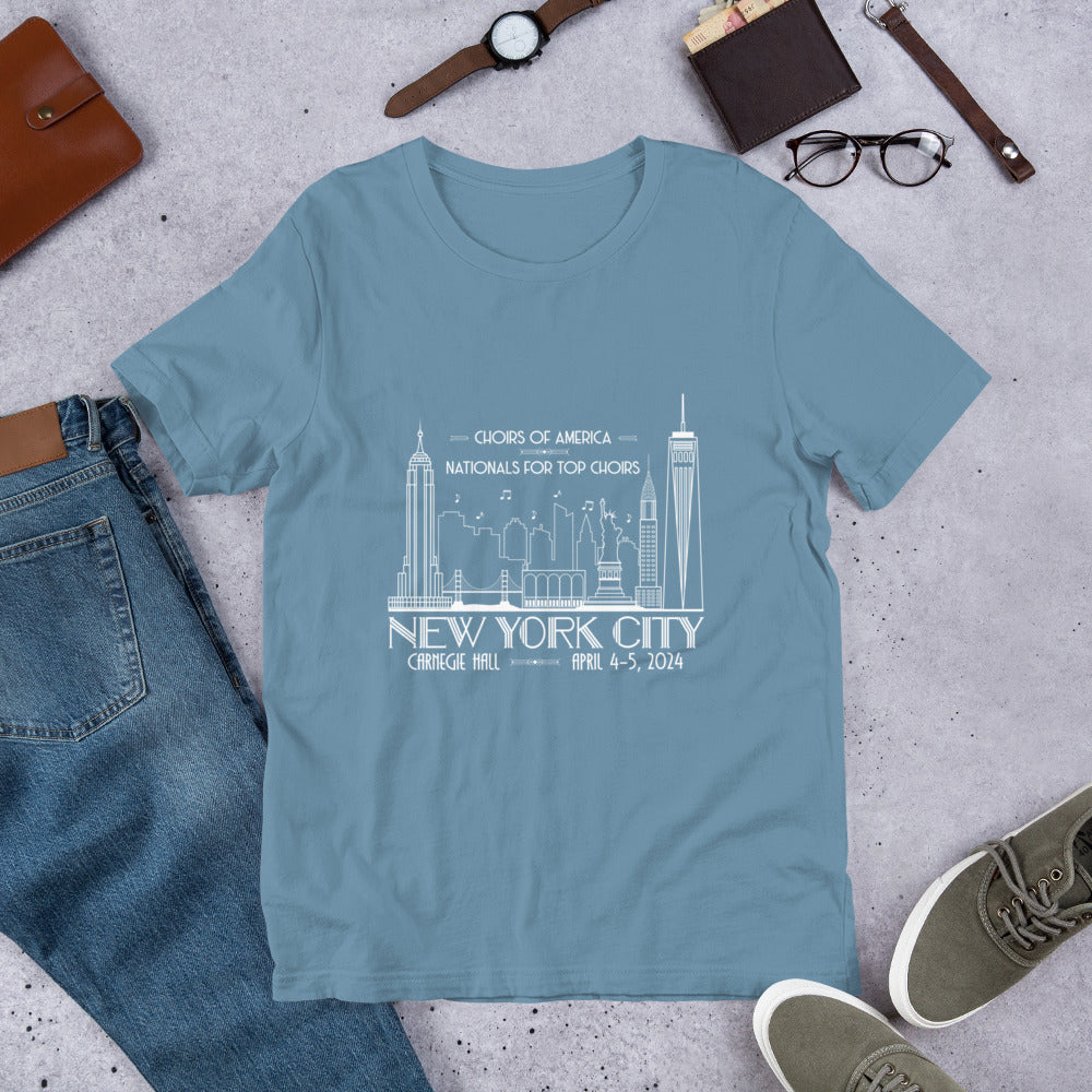 Nationals for Top Choirs, April 4-5, 2024 | Carnegie Hall | Unisex t-shirt